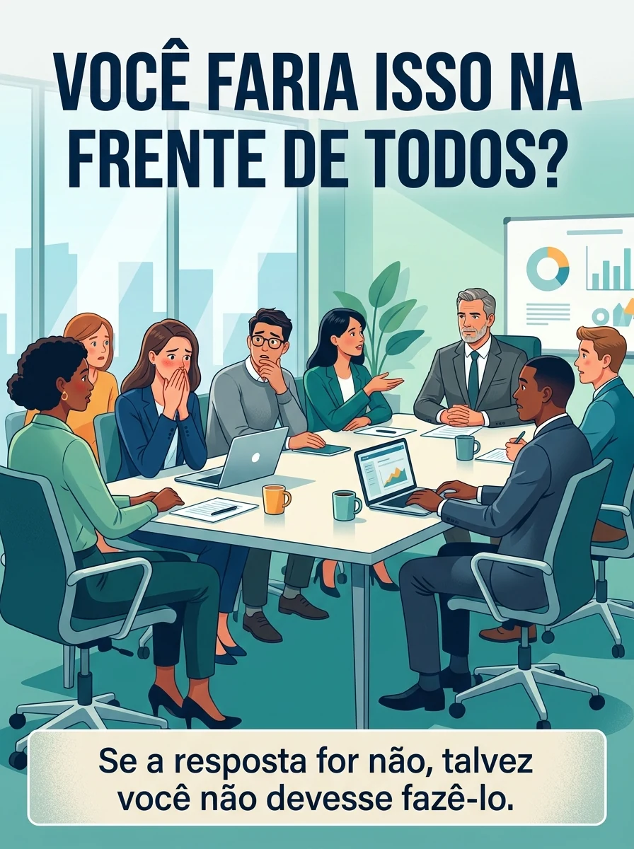 Colaborador constrangido em reunião